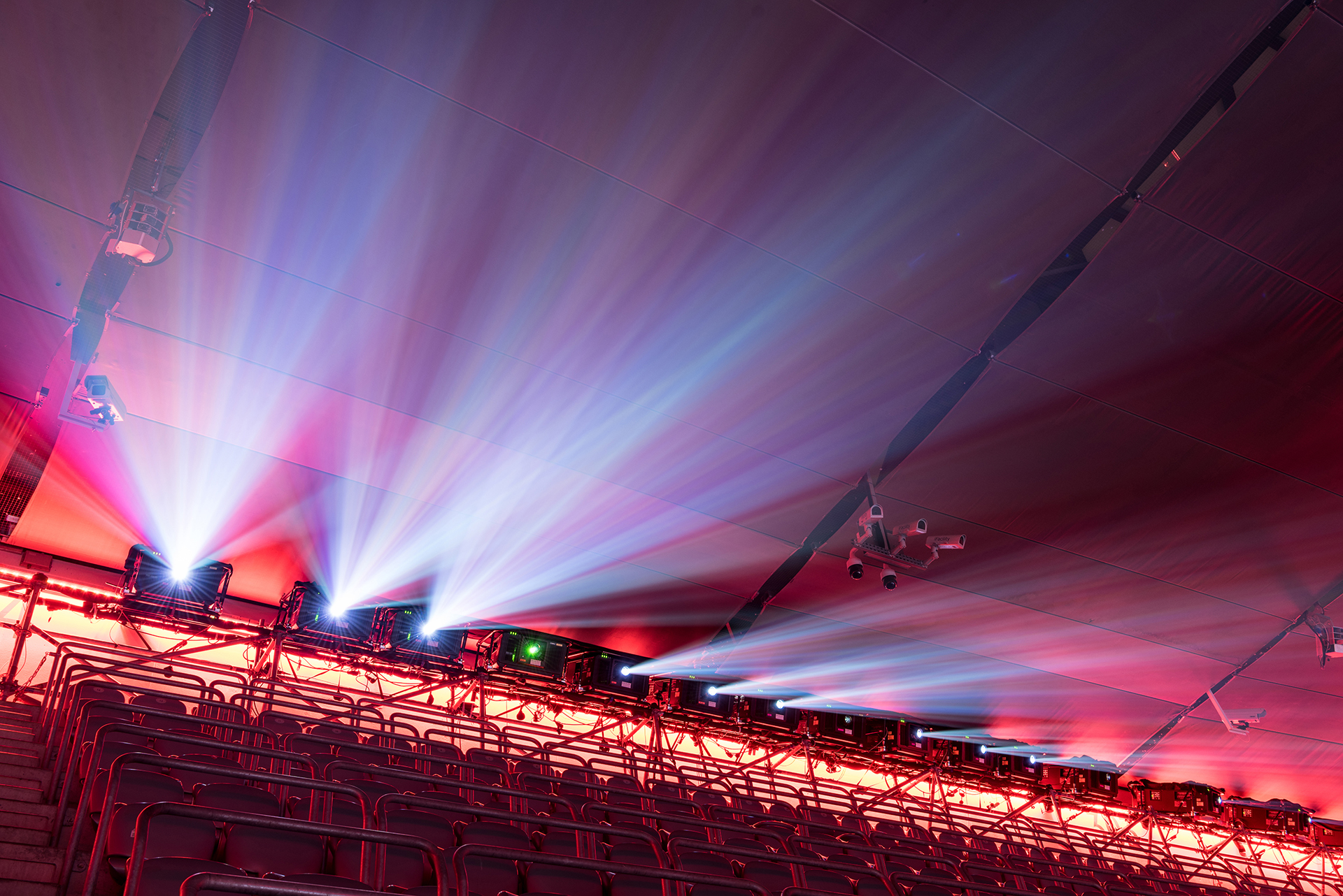 FC Bayern München video mapping projector rig