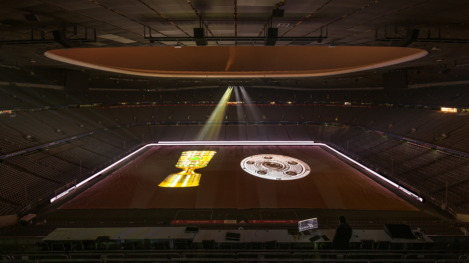 DFB trophy and Meisterschale projection mapping at Allianz Arena München