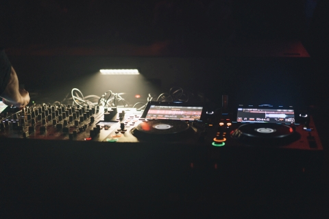 DJ setup at Fridas Pier, Stuttgart