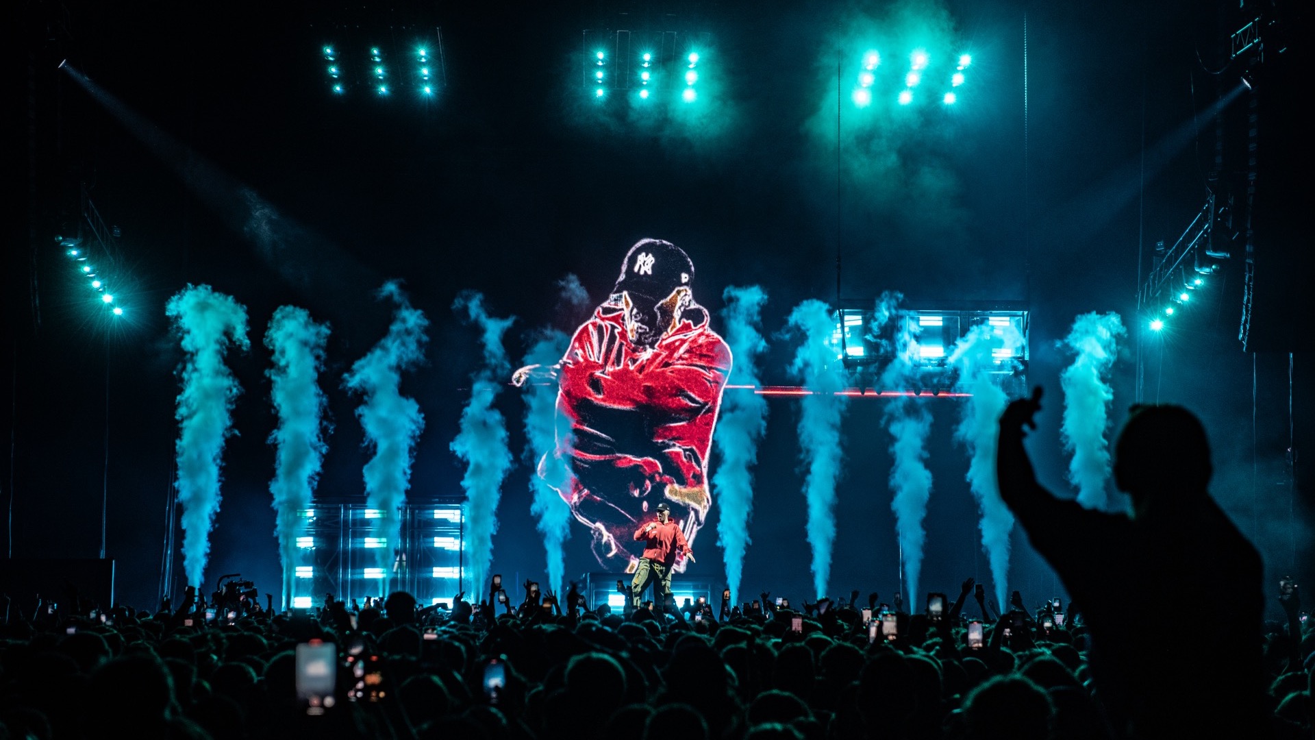 RIN Live 2023 Tour Visuals, Echtzeit-Maskierung und Operating mit TouchDesigner